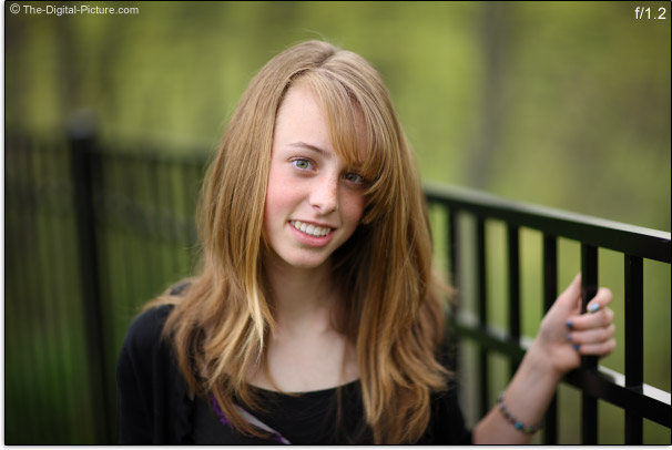 Canon EF 85mm f/1.2 L II USM Lens Aperture Comparison
